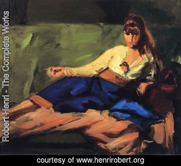 Robert Henri - The Lounge (Figure on a Couch)