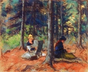 Robert Henri - Artists In The Woods