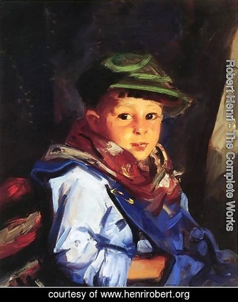 Robert Henri - Boy with a Green Cap (or Chico)