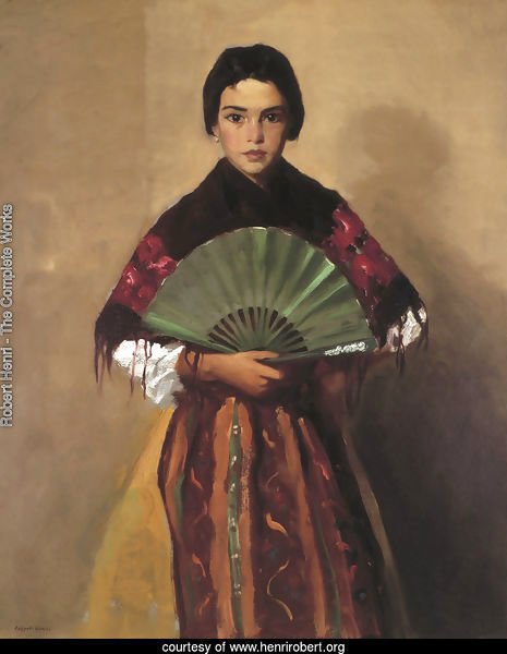 The Green Fan (Girl of Toledo, Spain)