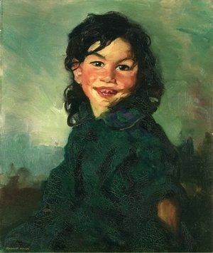 Robert Henri - Laughing Gypsy Girl