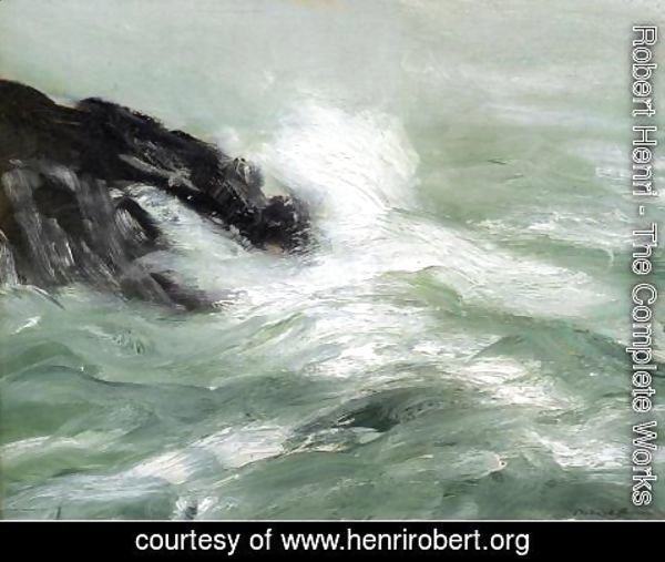 Robert Henri - Marine   Storm Sea