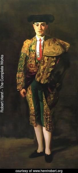 Robert Henri - Portrait Of El Matador  Felix Asiego