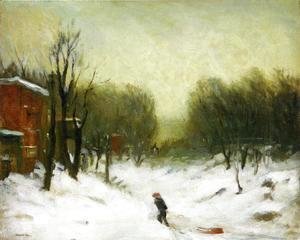 Robert Henri - Seventh Avenue In The Snow