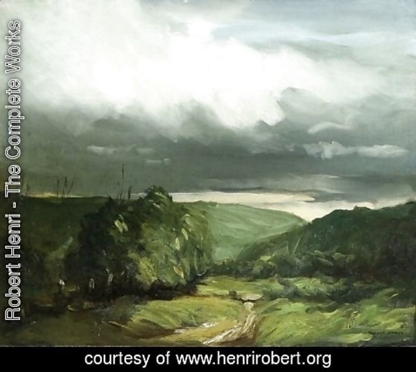 Robert Henri - Storm Weather   Wyoming Valley