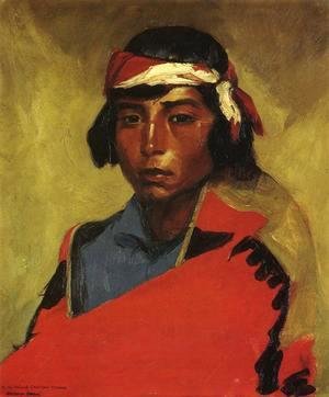 Robert Henri - Young Buck Of The Tesuque Pueblo